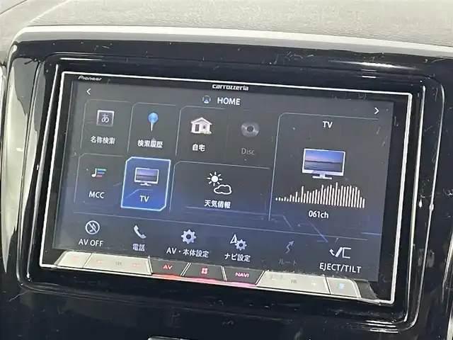 スズキ スペーシア カスタム TS 福島県 2014(平26)年 15.2万km ブルーイッシュブラックパール3 フリップダウンモニター/社外メモリーナビゲーション/型式：AVIC-CZ900/【AM/FM/CD/DVD/Bluetooth/フルセグTV】/・バックカメラ/・ETC/衝突軽減ブレーキ/両側パワースライドドア/革巻きステアリング/LEDヘッドライト/・オートライト/・フロントフォグライト/純正15インチアルミホイール/アイドリングストップ/横滑り防止装置/電動格納ウィンカーミラー/プッシュスタート/・スマートキー/・エンジンスターター