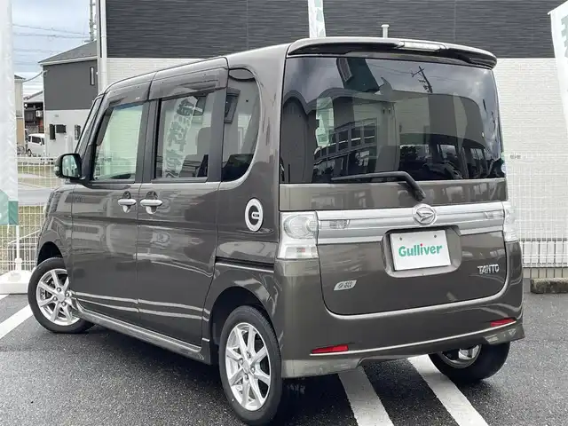 ダイハツ タント カスタム X スペシャル 三重県 2012(平24)年 7万km ブロンズオリーブパールメタリック 登録時走行距離　６９４１０ｋｍ/ワンオーナー/禁煙車/社外ナビ/TV/Bluetooth/AM/FM/CD/DVD/ETC/パワースライドドア（左）/パワーステアリング/パワーウインドウ/純正ホイール/電格ミラー/ドアバイザー/AUTOエアコン
