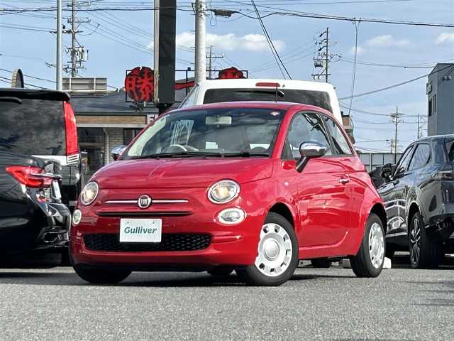 フィアット ５００ スーパーポップ 愛知県 2017(平29)年 6万km 赤 /禁煙/正規ディーラー車//メモリナビ/CD/DVD/SD/BT/MSV//ドライブレコーダー/ETC//革調シートカバー//革巻きステア/ステアスイッチ//キーレスキー//スペアタイヤ//新車時保証書//取扱説明書//ナビ取扱説明書