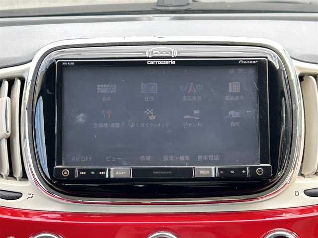 フィアット ５００ スーパーポップ 愛知県 2017(平29)年 6万km 赤 /禁煙/正規ディーラー車//メモリナビ/CD/DVD/SD/BT/MSV//ドライブレコーダー/ETC//革調シートカバー//革巻きステア/ステアスイッチ//キーレスキー//スペアタイヤ//新車時保証書//取扱説明書//ナビ取扱説明書