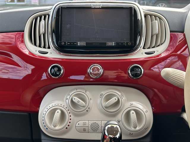 フィアット ５００ スーパーポップ 愛知県 2017(平29)年 6万km 赤 /禁煙/正規ディーラー車//メモリナビ/CD/DVD/SD/BT/MSV//ドライブレコーダー/ETC//革調シートカバー//革巻きステア/ステアスイッチ//キーレスキー//スペアタイヤ//新車時保証書//取扱説明書//ナビ取扱説明書