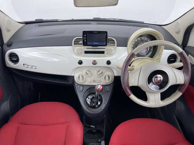 フィアット ５００ 1．2 ポップ 愛知県 2014(平26)年 3.4万km ボサノバホワイト Carrozzeriaポータブルナビ/横滑り防止機能/電動ミラー/フォグランプ/純正フロアマット/パワーステアリング