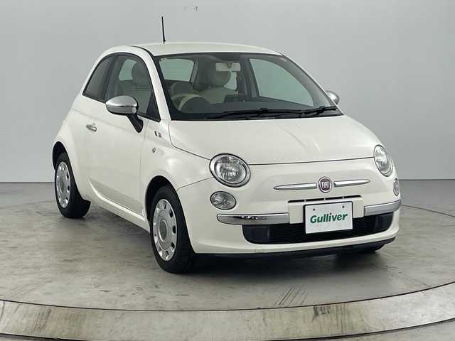 フィアット ５００ 1．2 ポップ 愛知県 2014(平26)年 3.4万km ボサノバホワイト Carrozzeriaポータブルナビ/横滑り防止機能/電動ミラー/フォグランプ/純正フロアマット/パワーステアリング