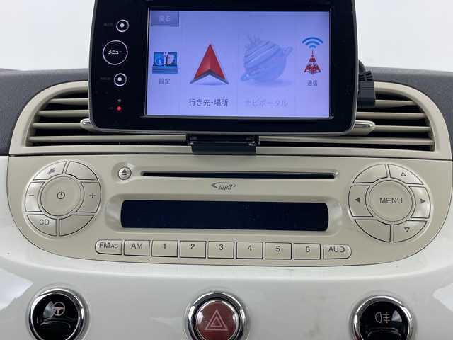 フィアット ５００ 1．2 ポップ 愛知県 2014(平26)年 3.4万km ボサノバホワイト Carrozzeriaポータブルナビ/横滑り防止機能/電動ミラー/フォグランプ/純正フロアマット/パワーステアリング