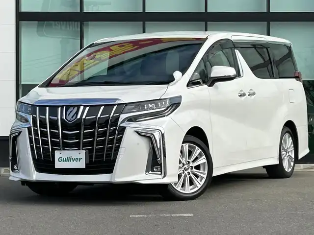 トヨタ アルファード S 和歌山県 2021(令3)年 4.4万km ホワイトパールクリスタルシャイン 純正ナビ/バックモニター/フルセグTV/DVD/純正フリップダウンモニター/両側パワースライドドア/衝突軽減ブレーキ/レーダークルーズコントロール/クリアランスソナー/純正フロアマット/純正アルミホイール/革巻きステアリング/LEDヘッドライト/フォグランプ/オートライト/オートマチックハイビーム