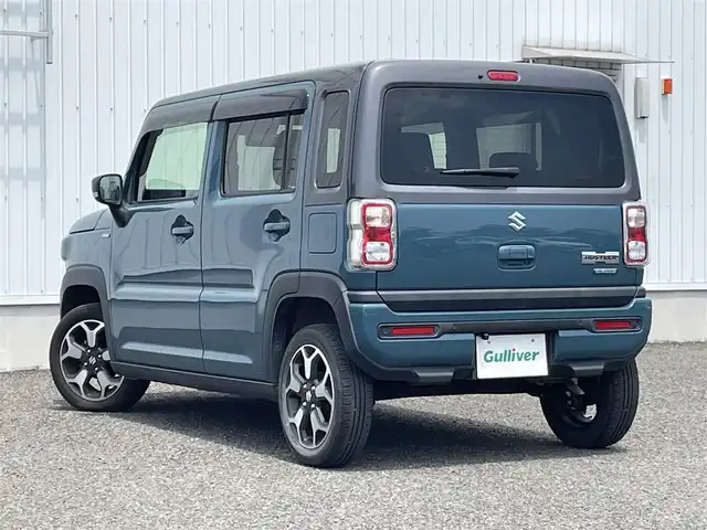 スズキ ハスラー HYBRID X 熊本県 2021(令3)年 2.4万km デニムブルー ガンメタリック 2トーン 純正ナビ/AM/FM/CD/DVD/BT/フルセグTV/バックカメラ/衝突軽減ブレーキ/レーンキープアシスト/アイドリングストップ/シートヒーター（D席N席）/オートマチックハイビーム/オートライト/フォグランプ/LEDヘッドライト/プッシュスタート/スマートキー/純正フロアマット/ビルトインETC/盗難防止システム