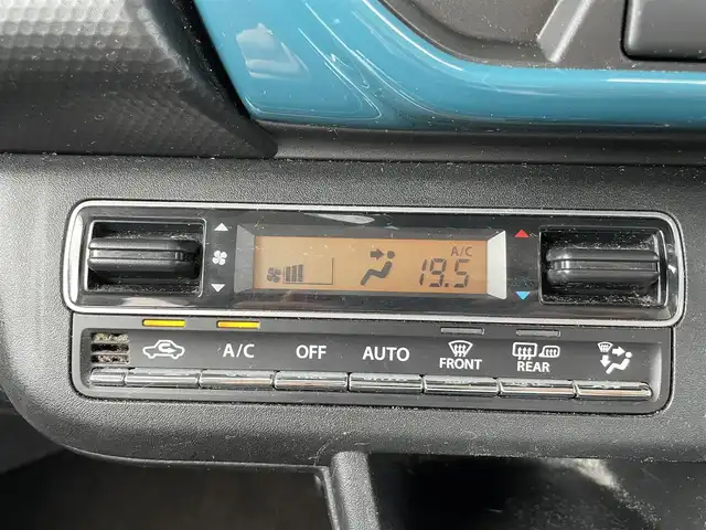 スズキ ハスラー HYBRID X 熊本県 2021(令3)年 2.4万km デニムブルー ガンメタリック 2トーン 純正ナビ/AM/FM/CD/DVD/BT/フルセグTV/バックカメラ/衝突軽減ブレーキ/レーンキープアシスト/アイドリングストップ/シートヒーター（D席N席）/オートマチックハイビーム/オートライト/フォグランプ/LEDヘッドライト/プッシュスタート/スマートキー/純正フロアマット/ビルトインETC/盗難防止システム