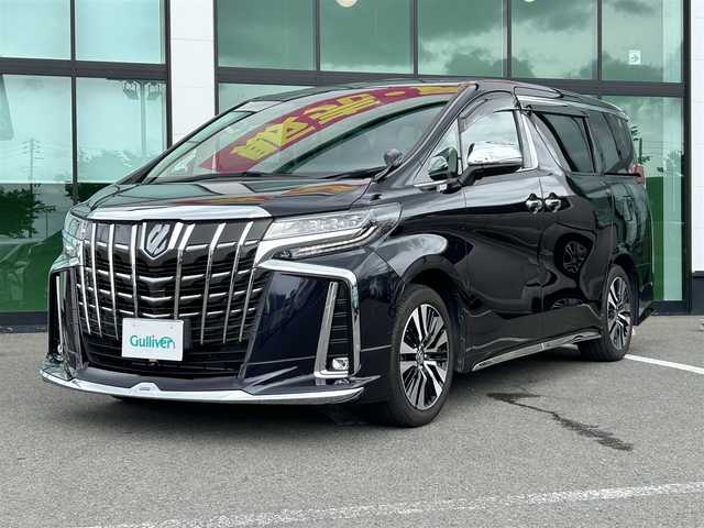 トヨタ アルファード S Cパッケージ 和歌山県 2022(令4)年 2.2万km スパークリングブラックパールクリスタルシャイン 純正ナビ/フルセグＴＶ/（BT/CD/DVD/AM/FM/USB)/バックカメラ/横滑り防止/レーダークルーズコントロール/レーンキープアシスト/衝突被害軽減ブレーキ/オートライト/ブラインドスポットモニター/前後コーナーセンサー/サンルーフ/フリップダウンモニター/前後ドライブレコーダー/ビルトインETC/前席/・シートベンチレーション/・シートヒーター/・パワーシート/D席シートメモリー/電動リアゲート/両側パワースライド/ステアリングリモコン/ステアリングヒーター/LEDヘッドライト/フォグランプ