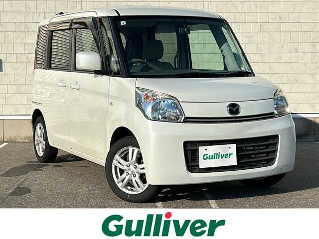 マツダ フレアワゴン XS 新潟県 2013(平25)年 8.9万km ホワイトパール 純正ナビ/片側パワスラ/ETC/前方ドラレコ/バックカメラ/プッシュスタート/スペアキー1本/ハロゲンライト/純正フロアマット