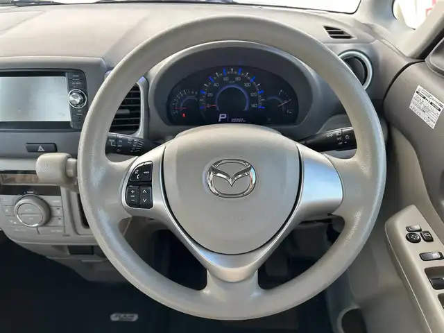 マツダ フレアワゴン XS 新潟県 2013(平25)年 8.9万km ホワイトパール 純正ナビ/片側パワスラ/ETC/前方ドラレコ/バックカメラ/プッシュスタート/スペアキー1本/ハロゲンライト/純正フロアマット