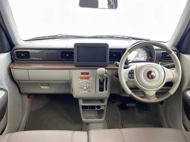 スズキ ラパン ＬＣ X 千葉県 2024(令6)年 0.3万km フォーンベージュメタリック/アーバンブラウン 2トーン セーフティサポート（予防安全技術）/・デュアルカメラブレーキサポート/・誤発進抑制機能（後方含む）/・後退時ブレーキサポート/・車線逸脱警報機能/・先行車発進お知らせ機能/・ハイビームアシスト/・リヤパーキングセンサー/・ふらつき警報機能/・標識認識機能/ハーフレザーシート/LEDヘッドライト/スマートキー