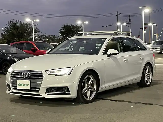 アウディ Ａ４ アバント 35TFSIスポーツ 千葉県 2019(令1)年 4.8万km グレイシアホワイトメタリック メーカーナビ/フルセグTV/Bluetooth/ETC2.0/クルーズコントロール/パドルシフト/ステアリングスイッチ/シートヒーター/スマートキー/純正フロアマット/パークアシスト/純正18インチアルミ/LEDヘッドライト