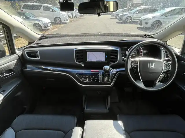 ホンダ オデッセイ アブソルート・EXホンダセンジング 栃木県 2016(平28)年 11.6万km クリスタルブラックパール (株)IDOMが運営する【じしゃロン宇都宮店】の自社ローン専用車両になります。こちらは現金またはオートローンご利用時の価格です。自社ローンご希望の方は別途その旨お申付け下さい/純正ナビ/バックカメラ/フルセグ/Ｂｌｕｅｔｏｏｔｈ/ＥＴＣ/両側パワースライドドア/クルーズコントロール/パドルシフト/ＬＥＤヘッドライト/オートライト/ハーフレザーシート/パワーシート