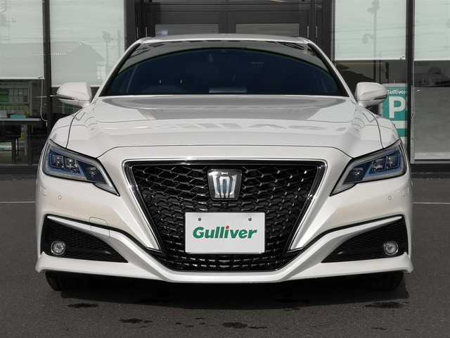 トヨタ クラウン ハイブリッド G－エグゼクティブ 茨城県 2018(平30)年 5.7万km ホワイトパールクリスタルシャイン 純正ナビ/【AM・FM・SD・DISC・USB・BT・AUX・TV】/パーキングアシスト/パワーシート/シートメモリ/シートヒーター/エアシート/ステアリングヒーター/BSM/HUD/パドルシフト/レーダークルコン/ETC2.0/全方位カメラ/前後コーナーセンサー/スマートルームミラー