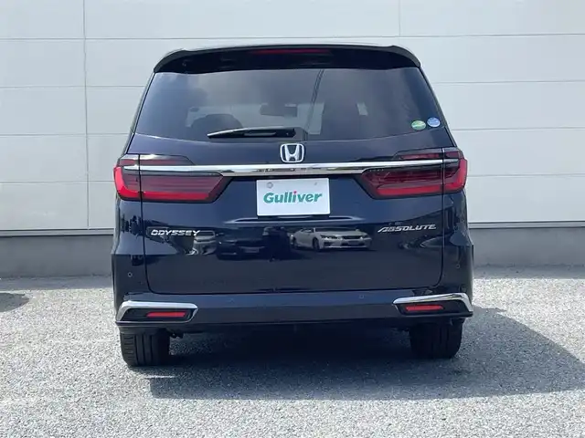 ホンダ オデッセイ アブソルート 茨城県 2021(令3)年 8.3万km プレミアムヴィーナスブラックP ワンオーナー/純正ナビ/　(VXU-217DYi)/フルセグ/全方位カメラ/Bluetooth/ETC2.0/AppleCarPlay/ドライブレコーダー/　(DRV-MR745)/ハーフレザーシート/3列シート/オットマン/運転席電動シート/LEDヘッドライト/後方コーナーセンサー/駐車支援機能/レーンキープアシスト/横滑り防止機能/純正アルミホイール/純正フロアマット