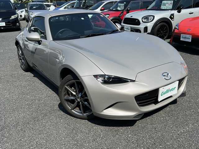 マツダ ロードスター ＲＦ S 埼玉県 2023(令5)年 0.7万km プラチナクォーツメタリック ワンオーナー/バックカメラ/クルーズコントロール/プッシュスタート/ETC/運転席エアバッグ	/助手席エアバッグ	/サイドエアバッグ	/ＡＢＳ（アンチロックブレーキ）	/トラクションコントロール	/前席シートベルトプリテンショナー	/前席シートベルトフォースリミッター	/サイドインパクトバー	/ブレーキアシスト	/衝突安全ボディ	/EBD	/盗難防止装置/エアコン	フルオート/パワーウィンド	/集中ドアロック	/ステアリングホイールテレスコピック機構	/ステアリングホイールチルト	/クルーズコントロール	/本革巻きステアリング	/アルミホイール	17インチ/横滑り防止装置	/衝突防止装置	/衝突防止装置名称	スマート・シティ・ブレーキ・サポート/衝突軽減装置	/ヒルスタートアシスト	/レインセンサー	/クリアランスソナー/アイドリングストップ/AUX入力端子	/USB入力端子/シートヒーター運転席