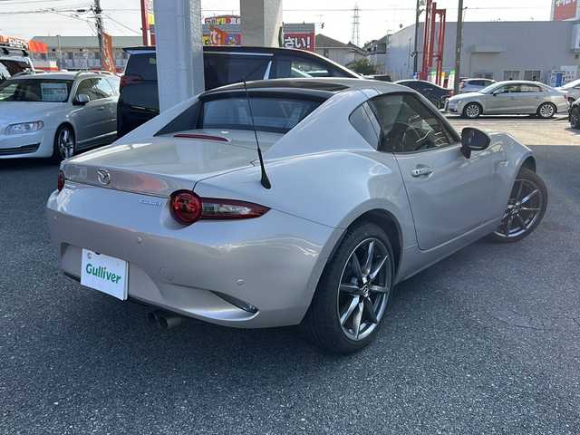 マツダ ロードスター ＲＦ S 埼玉県 2023(令5)年 0.7万km プラチナクォーツメタリック ワンオーナー/バックカメラ/クルーズコントロール/プッシュスタート/ETC/運転席エアバッグ	/助手席エアバッグ	/サイドエアバッグ	/ＡＢＳ（アンチロックブレーキ）	/トラクションコントロール	/前席シートベルトプリテンショナー	/前席シートベルトフォースリミッター	/サイドインパクトバー	/ブレーキアシスト	/衝突安全ボディ	/EBD	/盗難防止装置/エアコン	フルオート/パワーウィンド	/集中ドアロック	/ステアリングホイールテレスコピック機構	/ステアリングホイールチルト	/クルーズコントロール	/本革巻きステアリング	/アルミホイール	17インチ/横滑り防止装置	/衝突防止装置	/衝突防止装置名称	スマート・シティ・ブレーキ・サポート/衝突軽減装置	/ヒルスタートアシスト	/レインセンサー	/クリアランスソナー/アイドリングストップ/AUX入力端子	/USB入力端子/シートヒーター運転席
