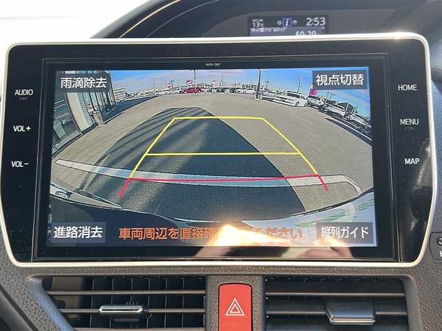 トヨタ エスクァイア Gi 岐阜県 2020(令2)年 4.8万km ブラック 登録時走行距離48345km/純正１０型ナビ/フルセグＴＶ/バックカメラ/後席フリップダウンモニター/ハーフレザーシート/シートヒータ/両側パワースライドドア/クルーズコントロール/ＥＴＣ/ＵＳＢ/Ｂｌｕｅ　ｔｏｏｔｈ/MT付きAT/ドアバイザー/スマホホルダー/プッシュスタート/スマートキー/ABS/横滑り防止装置/レーンキープアシスト/盗難防止装置/オートライト/オートマチックハイビーム/エアバッグ/衝突被害軽減システム