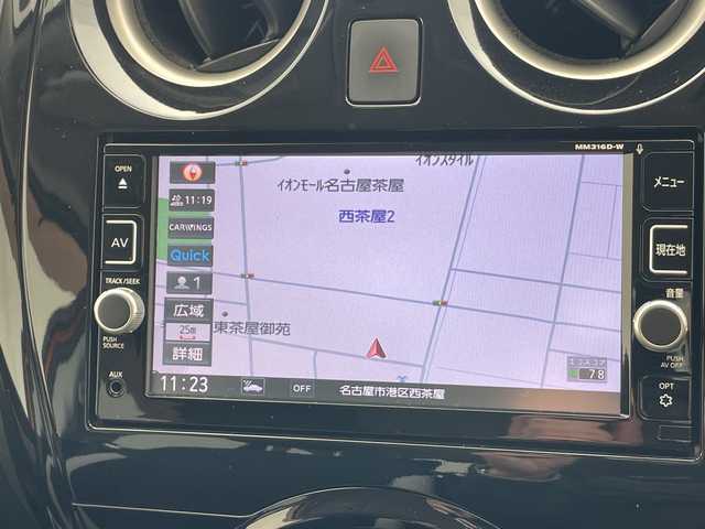 日産 ノート e－パワー X 愛知県 2017(平29)年 4.2万km プレミアムコロナオレンジ 純正ナビ/コーナーセンサー/HIDヘッドライト/オートライト/ドライブレコーダー/ETC/衝突軽減システム/フルセグ/CD DVD/Bluetooth/ステアリングスイッチ/スマートキー/プッシュスタート