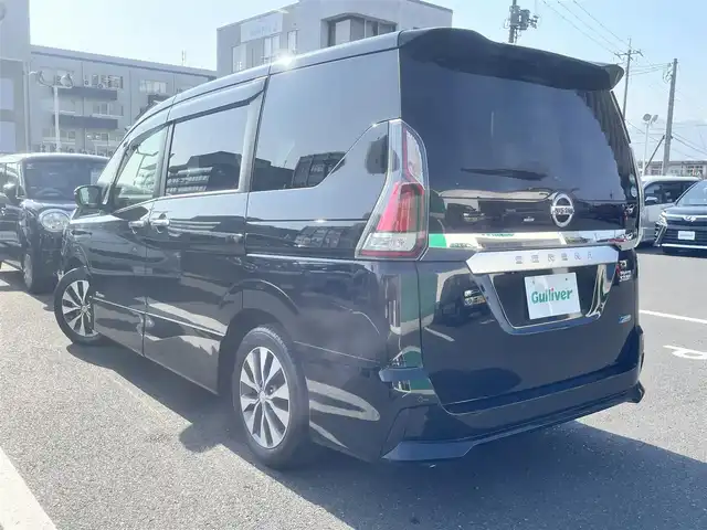 日産 セレナ ハイウェイスター プロパイロットED 島根県 2016(平28)年 5.4万km ダイヤモンドブラック 純正9インチナビ/（Ｂｌｕｅｔｏｏｔｈ/Ｂｌｕ－ｒａｙ/フルセグTV）/ＥＴＣ/バックカメラ/前後ドライブレコーダー/前後コーナーセンサー/アダプティブクルーズコントロール/純正フリップダウンモニター/ハンズフリーパワースライドドア/衝突被害軽減システム/LEDオートライト/横滑り防止装置/純正16インチアルミホイール/純正フロアマット/ドアバイザー/後席USBポート（充電用）