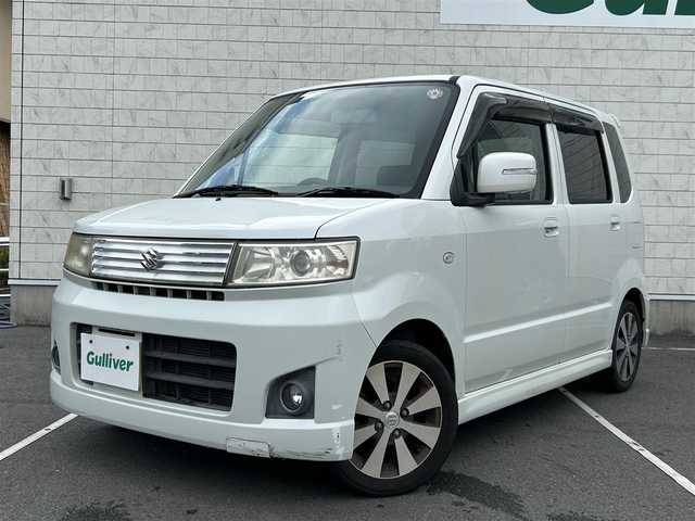 スズキ ワゴンＲ スティングレー DI 静岡県 2008(平20)年 5.1万km パールホワイト ドアバイザー/純正フロアマット/オートエアコン/保証書/取扱説明書