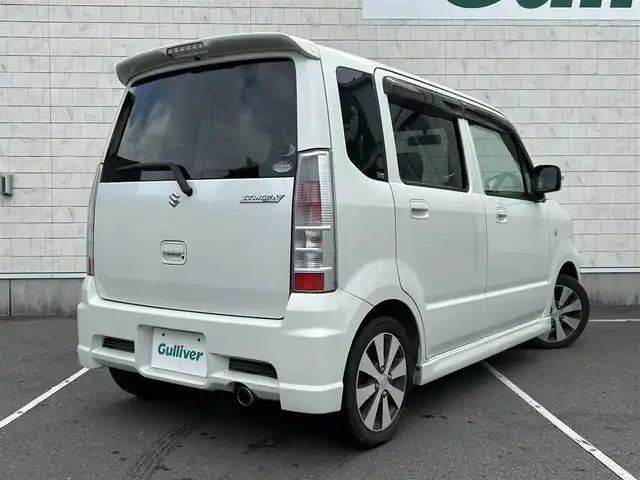 スズキ ワゴンＲ スティングレー DI 静岡県 2008(平20)年 5.1万km パールホワイト ドアバイザー/純正フロアマット/オートエアコン/保証書/取扱説明書