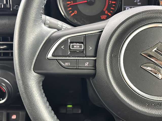 スズキ ジムニー シエラ JC 岐阜県 2022(令4)年 1.8万km ブルーイッシュブラックパール3 衝突被害軽減システム/レーンキープアシスト/純正ナビ/Bluetooth/フルセグTV/CD/DVD/USB/SD/ドライブレコーダー前後/シートヒーター/ダウンヒルアシストコントロール/オートマチックハイビーム/スマートキー/プッシュスタート/スペアキー/革ステアリング/ステアリングスイッチ/LEDヘッドライト/フォグランプ/オートライト/純正アルミホイール/純正フロアマット/サイドエアバッグ/ETC