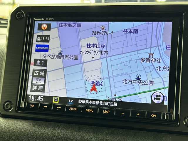 スズキ ジムニー シエラ JC 岐阜県 2022(令4)年 1.8万km ブルーイッシュブラックパール3 衝突被害軽減システム/レーンキープアシスト/純正ナビ/Bluetooth/フルセグTV/CD/DVD/USB/SD/ドライブレコーダー前後/シートヒーター/ダウンヒルアシストコントロール/オートマチックハイビーム/スマートキー/プッシュスタート/スペアキー/革ステアリング/ステアリングスイッチ/LEDヘッドライト/フォグランプ/オートライト/純正アルミホイール/純正フロアマット/サイドエアバッグ/ETC