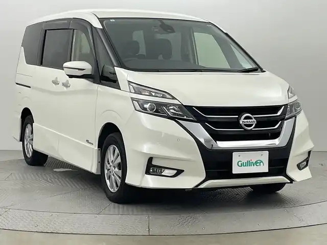 日産 セレナ ハイウェイスター 新潟県 2017(平29)年 5.4万km ブリリアントホワイトパール 【４ＷＤ】/ワンオーナー/純正メモリーナビ/(MM516D-L)/フルセグ＆ＤＶＤ＆ＢＴ/全方位カメラ/両側パワースライド/ドラレコ/スマートキー/スペアキー/エンジンスターター/ＥＴＣ/純正エアロ/純正１５アルミ/レーンキープ/コーナーセンサー/エマージェンシーブレーキ/革巻ステアリング/ウィンカーミラー/左右バニティミラー/スタッドレス積込/保証書＆整備手帳