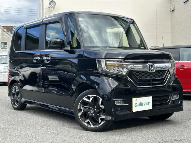 ホンダ Ｎ ＢＯＸ 和歌山県 2020(令2)年 5.1万km クリスタルブラックパール 純正ナビ(フルセグTV/FM/AM/DVD/CD/Music　Rack/iPod/SD/USB/Bluetooth/AUX)/両側パワースライドドア/バックカメラ/ETC/クルーズコントロール/衝突被害軽減ブレーキ/横滑り防止装置/レーンキープ/プッシュスタート/アイドリングストップ/サイドビューサポートミラー/シートヒーター/オートライト/ECON/純正アルミホイール/純正フロアマット/純正ドアバイザー/取扱説明書/保証書
