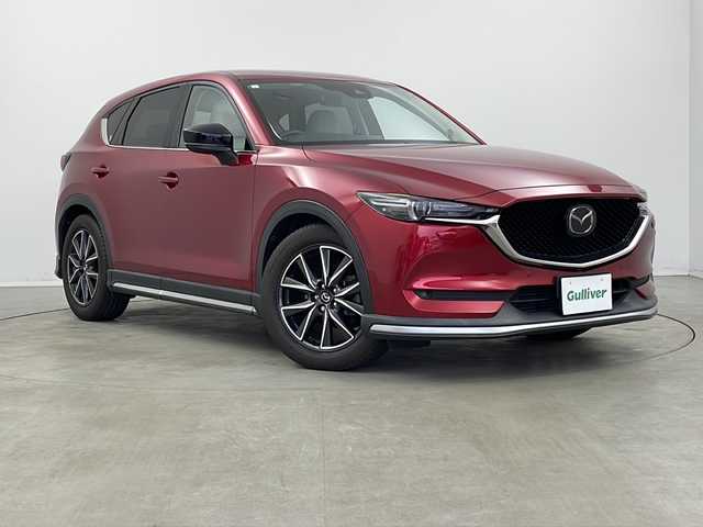 マツダ ＣＸ－５ XD Lパッケージ 新潟県 2017(平29)年 5.5万km ソウルレッドクリスタルM 純正8インチナビ　CD・DVD・Bluetooth/ヘッドアップディスプレイ/電動リアゲート/前席両側シートヒーター/ホワイトレザー/AuteExeダウンサス/BOSEサウンド/スマートシティブレーキ/レーダークルーズコントロール/純正19インチアルミ　