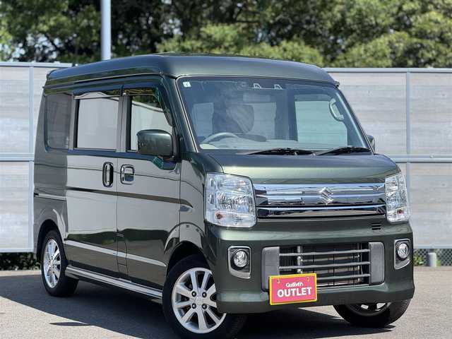 スズキ エブリィ ワゴン PZターボ 三重県 2021(令3)年 4万km クールカーキPM ワンオーナー /セーフティサポート /ストラーダメモリーナビ・地デジTV/・DVD/CD/・Bluetooth/クリアランスソナー/左後パワースライドドア /レーンディパーチャーアラート/ETC/純正14インチアルミホイール/HIDヘッドライト/・オートライト/フォグライト/プッシュエンジンスタート/スマートキー×2/新車時保証書/取扱説明書