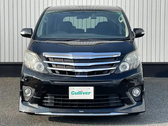 トヨタ アルファード 240S 千葉県 2013(平25)年 6.5万km ブラック モデリスタエアロ/純正8インチナビ　/（BT/TV/AM/FM)/パワースライドドア/横滑り防止装置/ETC/ドライブレコーダー/フォグランプ　ハロゲン/オートライト/ウィンカーミラー/電動格納ミラー/純正18インチAW/プッシュスタート/スマートキー/フロアマット/ドアバイザー/スペアキー　1本/取扱説明書/保証書