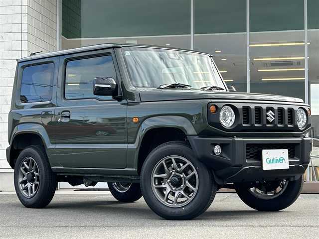 スズキ ジムニー XC 岡山県 2024(令6)年 0.1万km ジャングルグリーン クルーズコントロール/衝突被害軽減システム/クリアランスソナー/車線逸脱警報システム/シートヒーター/サイドミラーヒーター/ヘッドライトウォッシャー/４WD/ヒルディセントコントロール/純正アルミホイール/LEDヘッドライト/スマートキー
