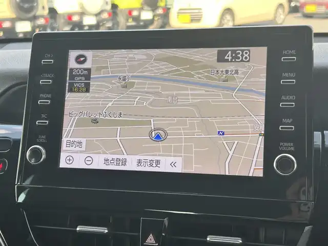 トヨタ カムリ WSレザーパッケージ 福島県 2022(令4)年 0.5万km アティチュードブラックマイカ/プラチナホワイトパールマイカ 純正８インチナビ/(BT/DVD/CD/AM/FM)/パノラミックビューモニター/レーダークルーズコントロール/ブラインドスポットモニター/衝突軽減ブレーキ/レーンキープアシスト/レザーシート/前席シートヒーター/LEDヘッドライト/ドライブレコーダー/プッシュスタート/コーナーセンサー