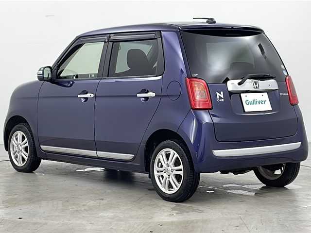 ホンダ Ｎ ＯＮＥ プレミアム Lパッケージ 道央・札幌 2013(平25)年 9万km プレミアムブルームーンパール ・4WD/・純正ナビ（TV＆CD＆DVD＆BT＆SD）/・バックカメラ/・ECON/・横滑り防止/・ステアリングスイッチ/・ETC/・オートライト/・キセノンライト/・スマートキー/・純正エンジンスターター