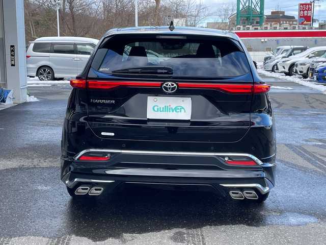 トヨタ ハリアー G 青森県 2024(令6)年 2.7万km ブラック ワンオーナー/４WD/純正SDナビ/（BT／AM／FM／DVD）/バックカメラ/黒レザーシート/パワーシート（運転席）/ステアリングスイッチ/クルーズコントロール/LEDヘッドライト/オートマチックハイビーム/デジタルインナーミラー/ドライブレコーダー（前後）/ETC2.0/スペアキー1本/エンジンスターター/保証書/取り扱い説明書