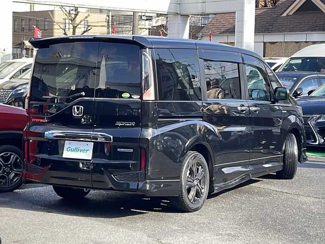 ホンダ ステップワゴン スパーダ ハイブリッドG EX HセンシングBスタイ 京都府 2019(令1)年 8.2万km プレミアムスパークルブラックパール 無限エアロ /10型ナビ/　VXU-197SWi/ バックカメラ /BT /両側パワースライドドア /シートヒーター /ETC /ホンダセンシング /ACC /オートホールド /スマートキー２個 /LEDライト /オートライト/登録時走行距離：81359km/メーカー純正10型ナビ/　CD DVD BT フルセグTV/両側パワースライドドア/衝突被害軽減装置/レーンキープアシスト/レーダークルーズコントロール/LEDオートヘッドライト/フォグランプ/ハーフレザーシート/シートヒーター/ビルトインETC/オートホールド機能付き電子パーキングブレーキ/ロールサンシェード/プッシュスタート/スマートキー/スペアキー