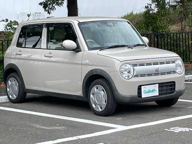 スズキ ラパン G 宮城県 2021(令3)年 2.9万km フォーンベージュM 純正SDナビ/・Bluetooth、CD、DVD、USB、フルセグTV/スズキセーフティサポート/・デュアルセンサーブレーキサポート/・後退時ブレーキサポート/コーナーセンサー/レーンキープアシスト/横滑り防止装置/盗難防止装置/オートライト/スマートキー/シートヒーター/ドアバイザー/電動格納ミラー
