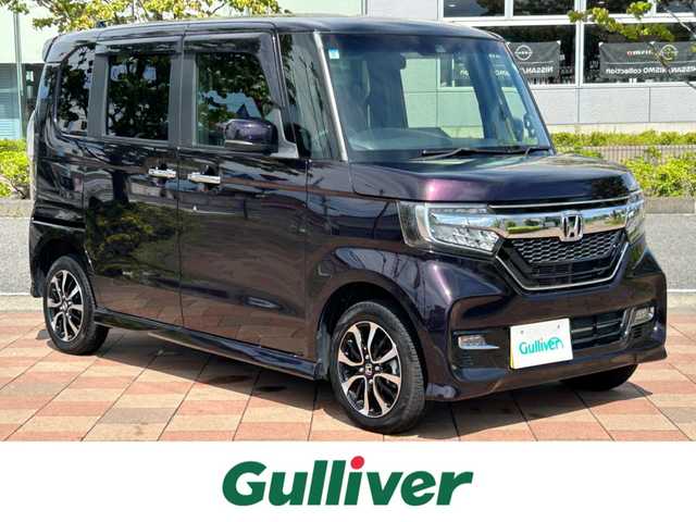 ホンダ Ｎ ＢＯＸ G L ホンダセンシング 福島県 2019(令1)年 3.2万km プレミアムベルベットパープル・パール ホンダセンシング/衝突軽減ブレーキ〈CMBS〉/誤発進抑制機能/後方誤発進抑制機能/歩行者事故低減ステアリング/路外逸脱抑制機能/アダプティブクルーズコントロール〈ACC〉/車線維持支援システム〈LKAS〉/オートハイビーム/先行車発進お知らせ機能/標識認識機能/純正ナビゲーション/型番：VXM-184VFi/【CD/DVD/SD/USB/BT/TV】/バックカメラ/ドライブレコーダー/ビルトインETC/片側電動スライドドア/前席シートヒーター/リアドアロールサンシェード/LEDオートライト/LEDフォグランプ/純正フロアマット/ドアバイザー