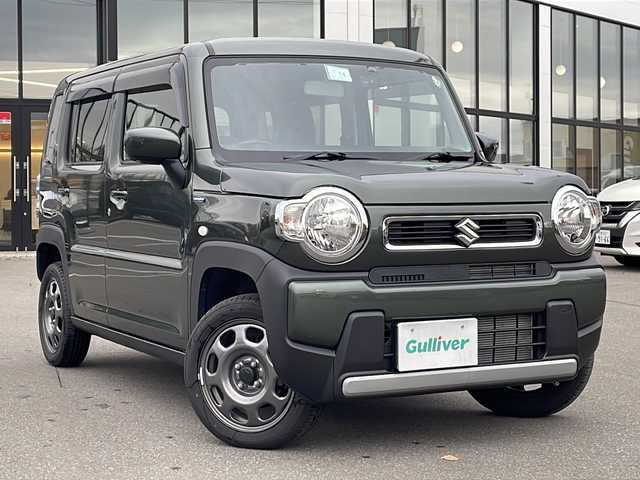 スズキ ハスラー HYBRID G 青森県 2021(令3)年 0.7万km クールカーキPM ・4WD/・社外SDナビ/・DVD/USB/フルセグTV/・バックモニター/・前後ドライブレコーダー/・横滑り防止装置/・オートライト/・ダウンヒルアシストコントロール/・電格ミラー/・シートヒーター(D+N席)/・純正15AW/・アイドリングストップ/・スマートキー