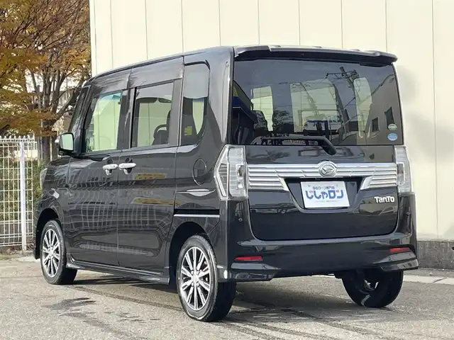 ダイハツ タント カスタム X トップED SA Ⅲ 福島県 2017(平29)年 12.1万km ブラックマイカメタリック (株)IDOMが運営する【じしゃロン福島店】の自社ローン専用車両になります。こちらは現金またはオートローンご利用時の価格です。自社ローンご希望の方は別途その旨お申付け下さい/純正８インチＳＤナビ/フルセグテレビ/バックカメラ/衝突軽減システム/片側パワースライドドア/シートヒーター/オートハイビーム/パワーモード/ドライブレコーダー/ＥＴＣ/合皮ハーフシート/ドアバイザー