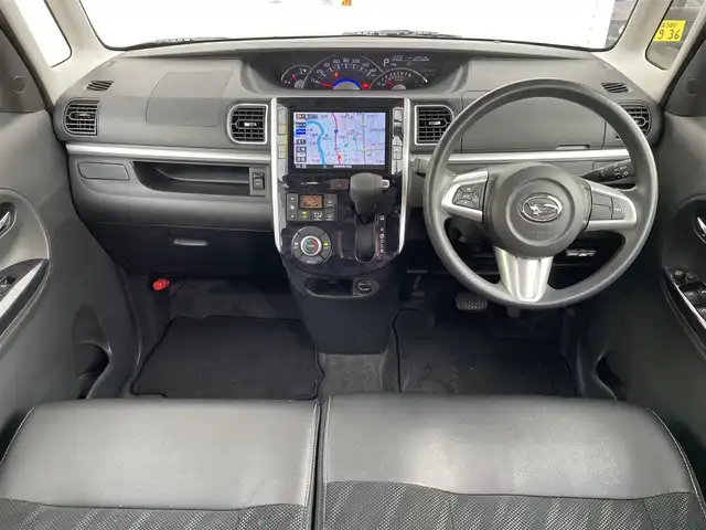 ダイハツ タント カスタム X トップED SA Ⅲ 福島県 2017(平29)年 12.1万km ブラックマイカメタリック (株)IDOMが運営する【じしゃロン福島店】の自社ローン専用車両になります。こちらは現金またはオートローンご利用時の価格です。自社ローンご希望の方は別途その旨お申付け下さい/純正８インチＳＤナビ/フルセグテレビ/バックカメラ/衝突軽減システム/片側パワースライドドア/シートヒーター/オートハイビーム/パワーモード/ドライブレコーダー/ＥＴＣ/合皮ハーフシート/ドアバイザー