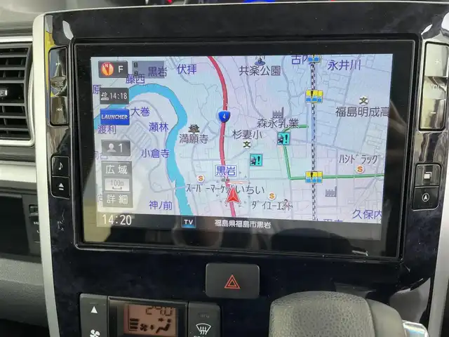 ダイハツ タント カスタム X トップED SA Ⅲ 福島県 2017(平29)年 12.1万km ブラックマイカメタリック (株)IDOMが運営する【じしゃロン福島店】の自社ローン専用車両になります。こちらは現金またはオートローンご利用時の価格です。自社ローンご希望の方は別途その旨お申付け下さい/純正８インチＳＤナビ/フルセグテレビ/バックカメラ/衝突軽減システム/片側パワースライドドア/シートヒーター/オートハイビーム/パワーモード/ドライブレコーダー/ＥＴＣ/合皮ハーフシート/ドアバイザー