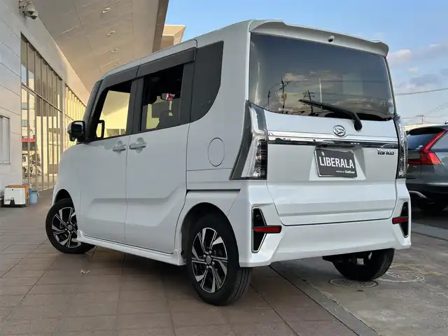 ダイハツ タント カスタム X セレクション 山口県 2020(令2)年 3.5万km シャイニングホワイトパール 純正ナビ/AM/FM/CD/DVD/Bluetooth/フルセグTV/シートカバー/360°カメラ/左右パワースライドドア/純正フロアマット/純正14インチアルミホイール/LEDヘッドライト/スマートキー/アイドリングストップ/プッシュスタート/ETC