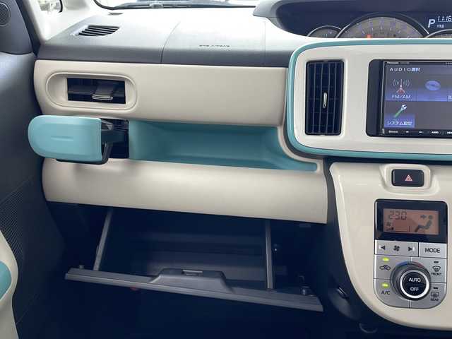 ダイハツ ムーヴ キャンバス G メイクアップ リミテッド　SAⅢ 沖縄県 2019(平31)年 6.7万km パールホワイトⅢ/ファインミントメタリック 2トーン 社外ナビ（CN-E3100）　/（ワンセグTV　Ｂｌｕｔｈｏｏｔｈ接続　アラウンドビューカメラ）/両側パワースライドドア　/ＥＴＣ　/ドライブレコーダー　/スマートアシスト　/ＬＥＤヘッドライト　/オートライト　/スペアキー　/Ｐスタート