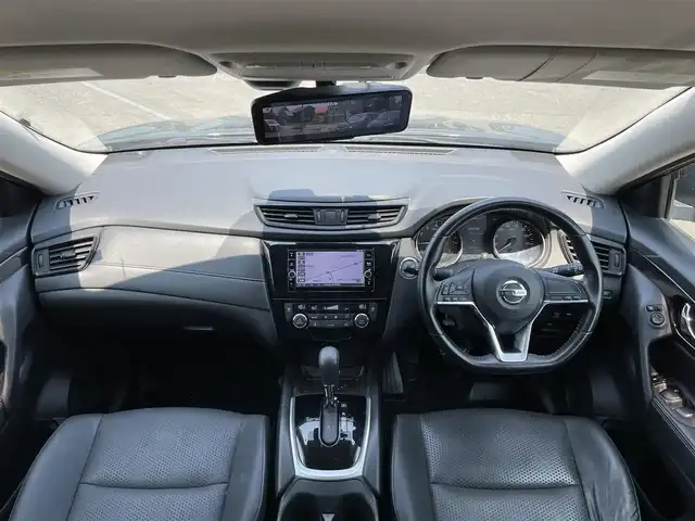 日産 エクストレイル ハイブリッド 20X 道央・札幌 2018(平30)年 7.5万km チタニウムカーキ ４WD/純正ディーラーOPナビ/CD/DVD/BT/フルセグ/エマージェンシーブレーキ/横滑り防止装置/シャシー制御/ヒルディセントコントロール/クリアランスソナー/アラウンドビューモニター/ビルトインETC/ドライブレコーダー/デジタルインナーミラー/ECOMODE/パワーバックドア/全席シートヒーター/カプロンシート/革巻きステアリング/ステアリングリモコン/プッシュスタート/スマートキー/LEDヘッドライト/オートライト/フォグランプ/電動格納ミラー/ヒーテッドドアミラー/ウィンカーミラー/純正フロアマット/ドアバイザー/スペアキー/社外エンジンスターター