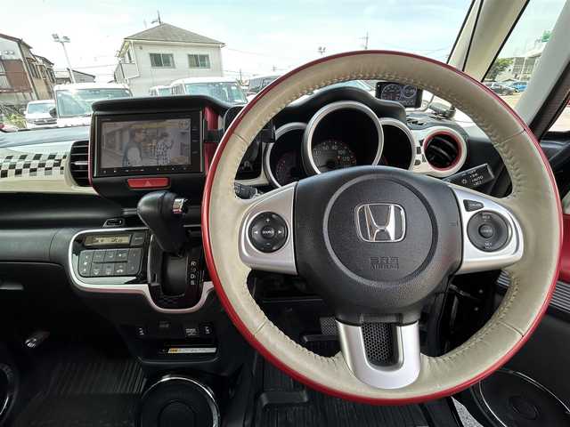 ホンダ Ｎ ＢＯＸ スラッシュ X ターボパッケージ 愛知県 2015(平27)年 4.5万km スマートブラック 純正ナビ/（FM/AM/BT/CD/DVD/SD)/フルセグTV/バックカメラ/ドライブレコーダー/ETC/クルーズコントロール/運転席＆助手席シートヒーター/純正15インチAW/シティブレーキアクティブシステム/ステアリングヒーター/ウィンカードアミラー/HIDヘッドライト