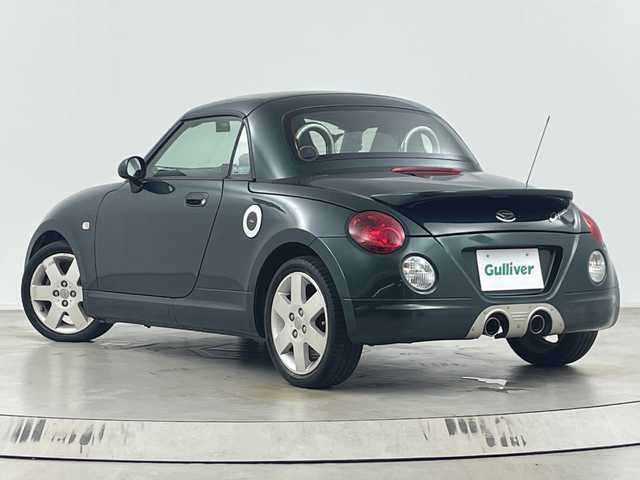 ダイハツ コペン タンレザーエディション 埼玉県 2006(平18)年 9.5万km ダークグリーンマイカ 社外ナビ/（TV/BT/FM/AM/USB/CD/DVD)/前席シートヒーター/前後ドライブレコーダー/純正フロアマット/純正アルミホイール/ETC