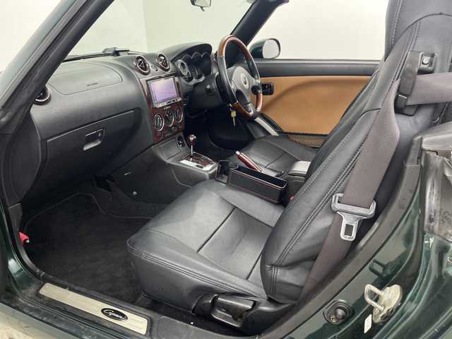 ダイハツ コペン タンレザーエディション 埼玉県 2006(平18)年 9.5万km ダークグリーンマイカ 社外ナビ/（TV/BT/FM/AM/USB/CD/DVD)/前席シートヒーター/前後ドライブレコーダー/純正フロアマット/純正アルミホイール/ETC